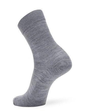 Носки женские из шерсти мериноса серии MERINO WOOL, цвет серый меланж, фото 2