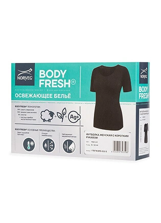 Футболка женская серии BodyFresh, цвет черный, фото 2