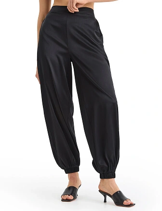 Брюки-джоггеры серии SILK, цвет черный, фото 2