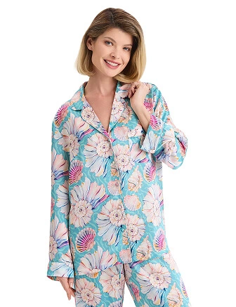 Костюм из шелка, цвет принт seashells, фото 2