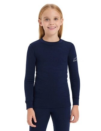 SOFT Комплект термобелья для девочек, цвет синий, фото 2