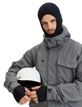 Термобелье балаклава из шерсти мериноса мужская для охоты и рыбалки серии FACE MASK, цвет черный, фото 3