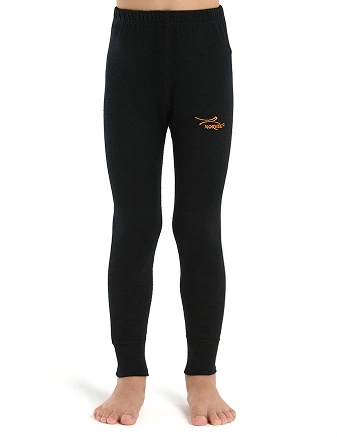 Термолеггинсы детские для девочек серии ACTIVE KIDS, двухслойное термобелье, цвет черный, фото 1