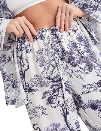 Костюм из шелка, цвет принт светлый toile de jouy, фото 3