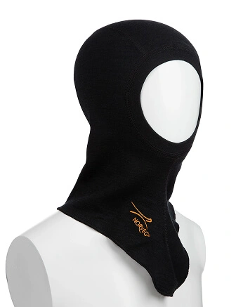 Термобелье балаклава из шерсти мериноса мужская для охоты и рыбалки серии FACE MASK, цвет черный, фото 2