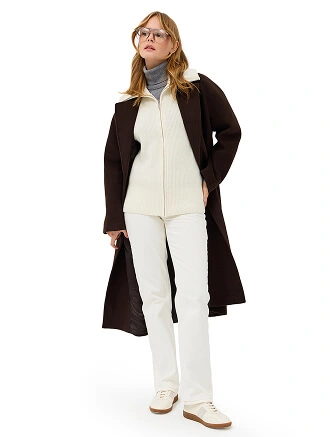 Жилет женский на молнии, цвет белый, фото 3