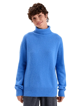 Свитер из пуха ангорского кролика, цвет голубой, фото 1