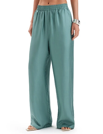 Брюки SILK женские прямые, цвет шалфей, фото 1