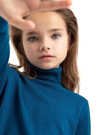 Шерстяной свитер Cash Touch для девочек, фото 3