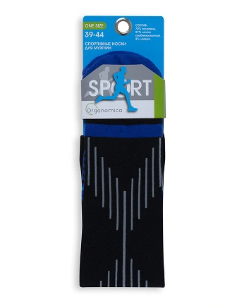 Гольфы мужские ORGANOMICA Sport, цвет черный, фото 3