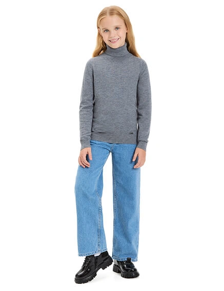 Шерстяной свитер Cash Touch для девочек, фото 2