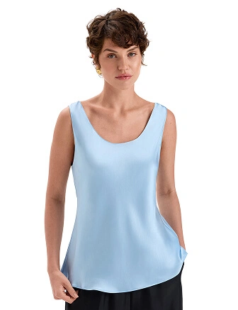 Топ женский SILK, цвет нежно-голубой, фото 1
