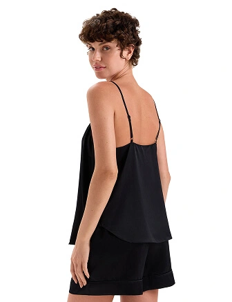 Топ на бретелях серии SILK, цвет черный, фото 2