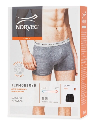 Термобелье боксеры мужские серии SOFT, цвет черный, фото 3