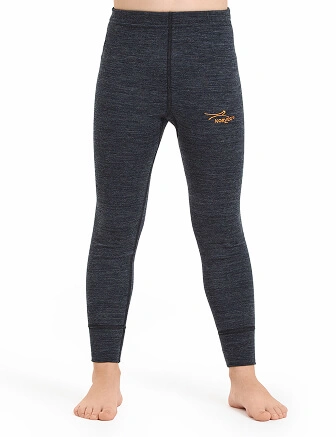 Термолеггинсы детские для девочек серии ACTIVE KIDS, двухслойное термобелье, цвет антрацит, фото 1