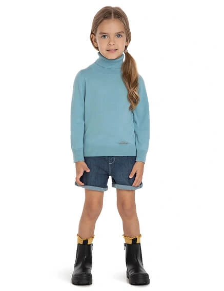 Шерстяной свитер Cash Touch для девочек, фото 2