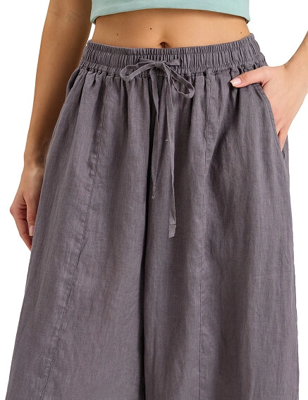 Брюки женские "baggy" серии LINEN, цвет серый, фото 3