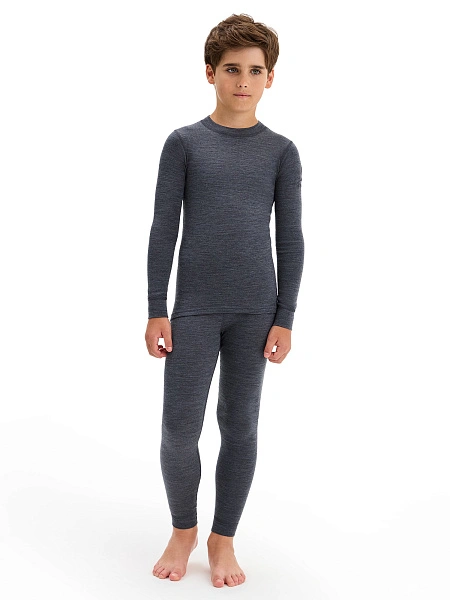 SOFT Комплект термобелья для мальчиков, цвет темно-серый, фото 1