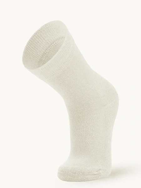 Термоноски детские шерстяные серии SOFT MERINO WOOL, цвет белый, фото 2