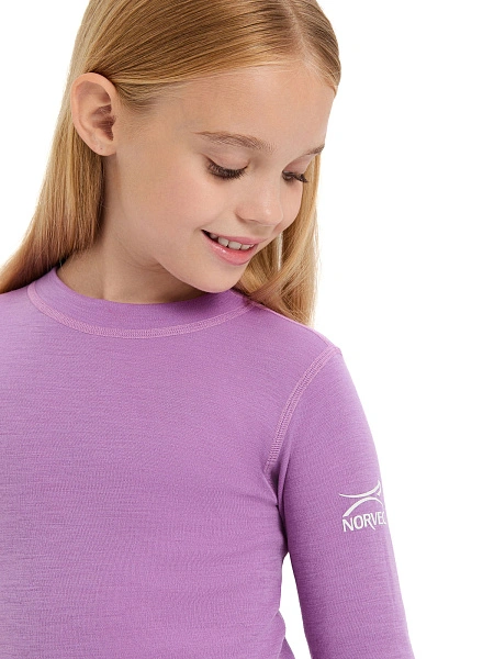 SOFT Комплект термобелья для девочек, цвет лаванда, фото 4