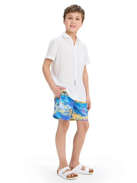 Шорты для мальчика Swimwear, цвет голубой паттерн медведи, фото 5