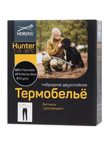 Термолеггинсы женские серии HUNTER, цвет черный, фото 6