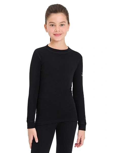 SOFT Комплект термобелья для девочек-подростков, цвет черный, фото 4