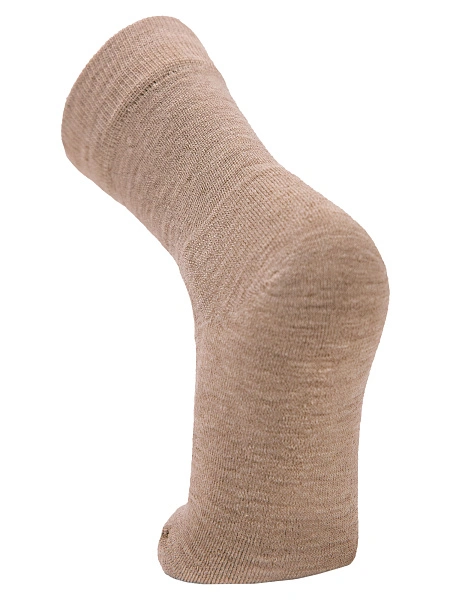 Термоноски детские шерстяные серии SOFT MERINO WOOL, цвет бежевый меланж, фото 3
