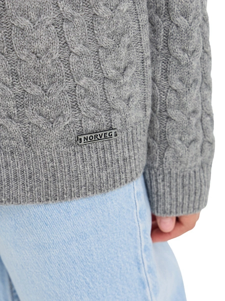 Кофта на молнии Super Fine Merino Wool для девочек, фото 4