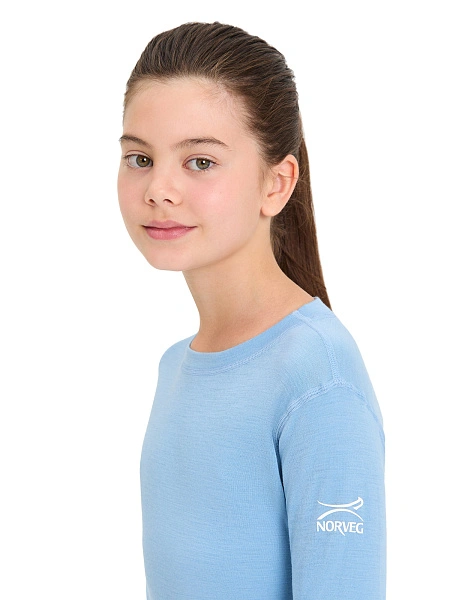 SOFT Комплект термобелья для девочек-подростков, цвет голубой пепельный, фото 5