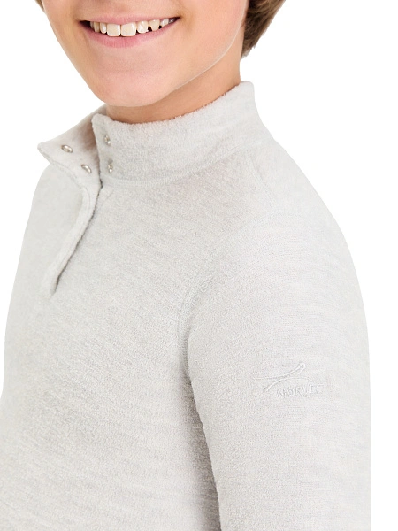 Термобелье фуфайка для мальчиков - подростков серии "-60°C", цвет жемчуг, фото 4