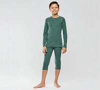 Комплект термобелья для мальчиков серии SPORT WOOL Зеленый