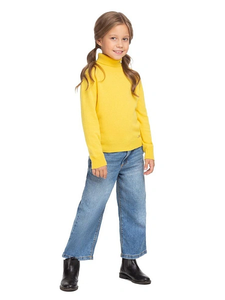 Свитер Cashmere детский с высоким воротом, фото 2