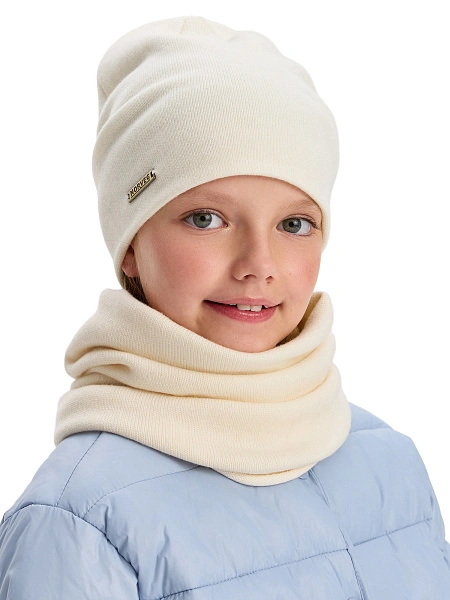 Комплект шапка и снуд из 100% шерсти мериносов, фото 2