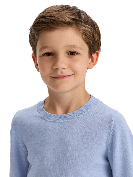Джемпер CashTouch детский для мальчиков, цвет нежно-голубой, фото 3