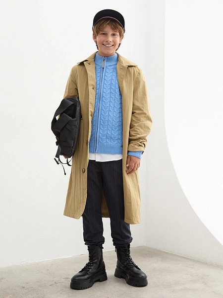 Кофта на молнии Super Fine Merino Wool для мальчиков, фото 6