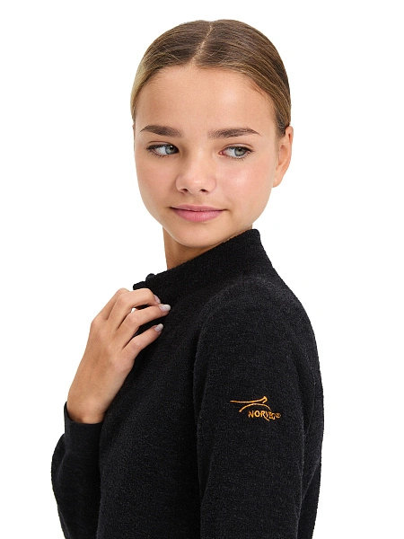 Термобелье фуфайка для девочек - подростков серии "-60°C", цвет антрацит, фото 3