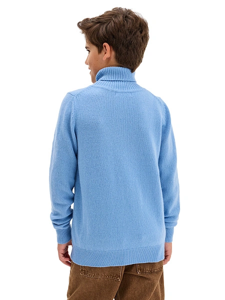 Свитер Merino Base детский для мальчиков-подростков, цвет голубой, фото 2