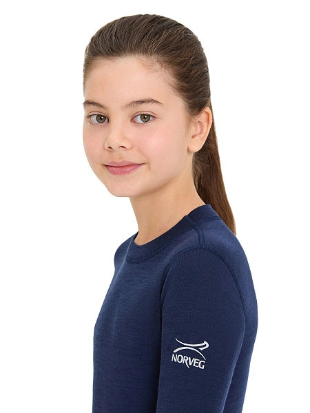 SOFT Комплект термобелья для девочек-подростков, цвет синий, фото 5