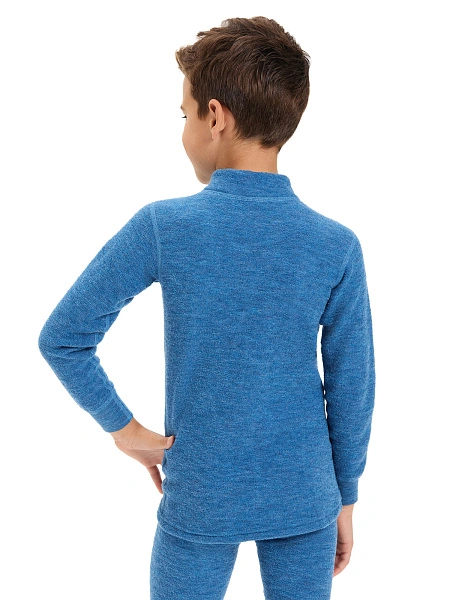 Термобелье фуфайка детская для мальчиков серии "-60°C", цвет джинс меланж, фото 3