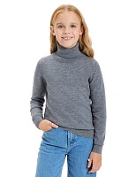 Свитер Cash Touch детский  для девочек Серый меланж