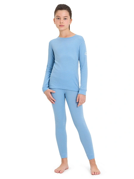 SOFT Комплект термобелья для девочек-подростков, цвет голубой пепельный, фото 1