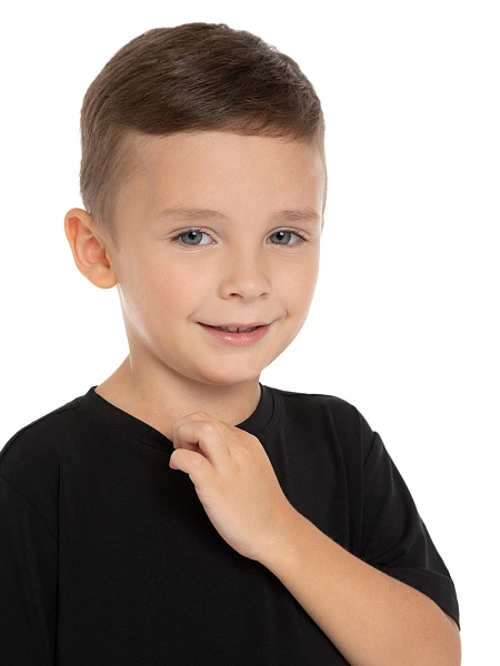 Футболка серии Bamboo для мальчика, цвет черный, фото 3