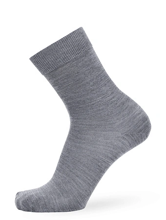 Носки женские из шерсти мериноса серии MERINO WOOL, цвет серый меланж, фото 1