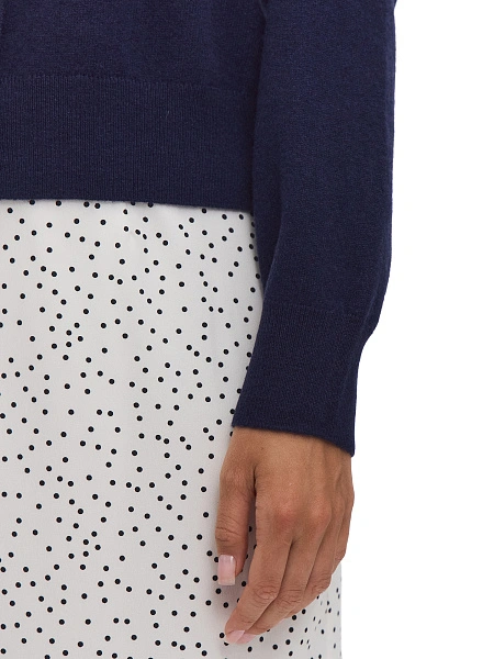 Кардиган на пуговицах, цвет темно-синий, фото 3