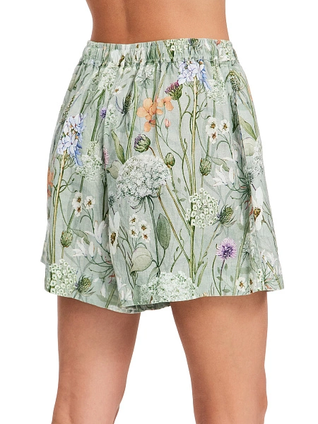 LINEN Шорты женские короткие, цвет паттерн flowers, фото 4