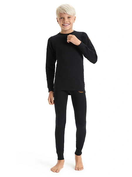 Термофутболка для мальчиков - подростков серии ACTIVE KIDS, цвет черный, фото 2