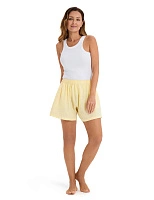 Шорты женские серии LINEN Бледно-желтый