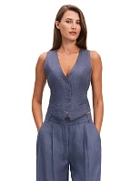 LINEN Жилет женский Маренго