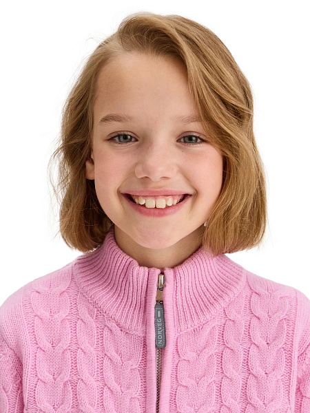 Кофта на молнии Super Fine Merino Wool для девочек, фото 3